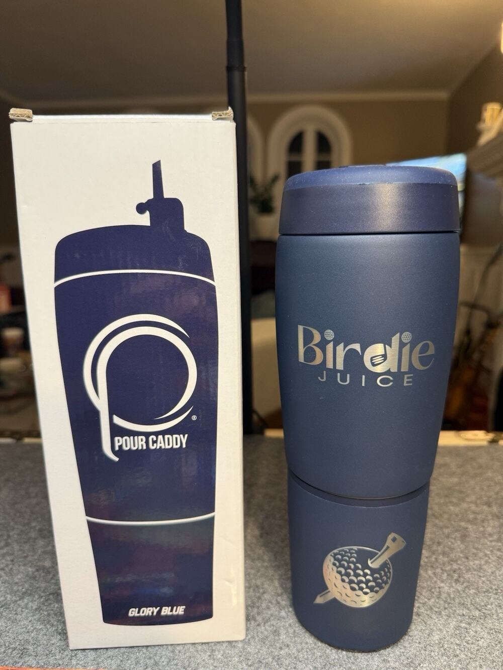Pour Caddy Birdie Juice Golf Flask Set
